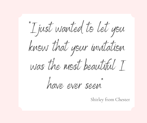 Client review: I just wanted to let you know that your invitation was the best I've ever seen