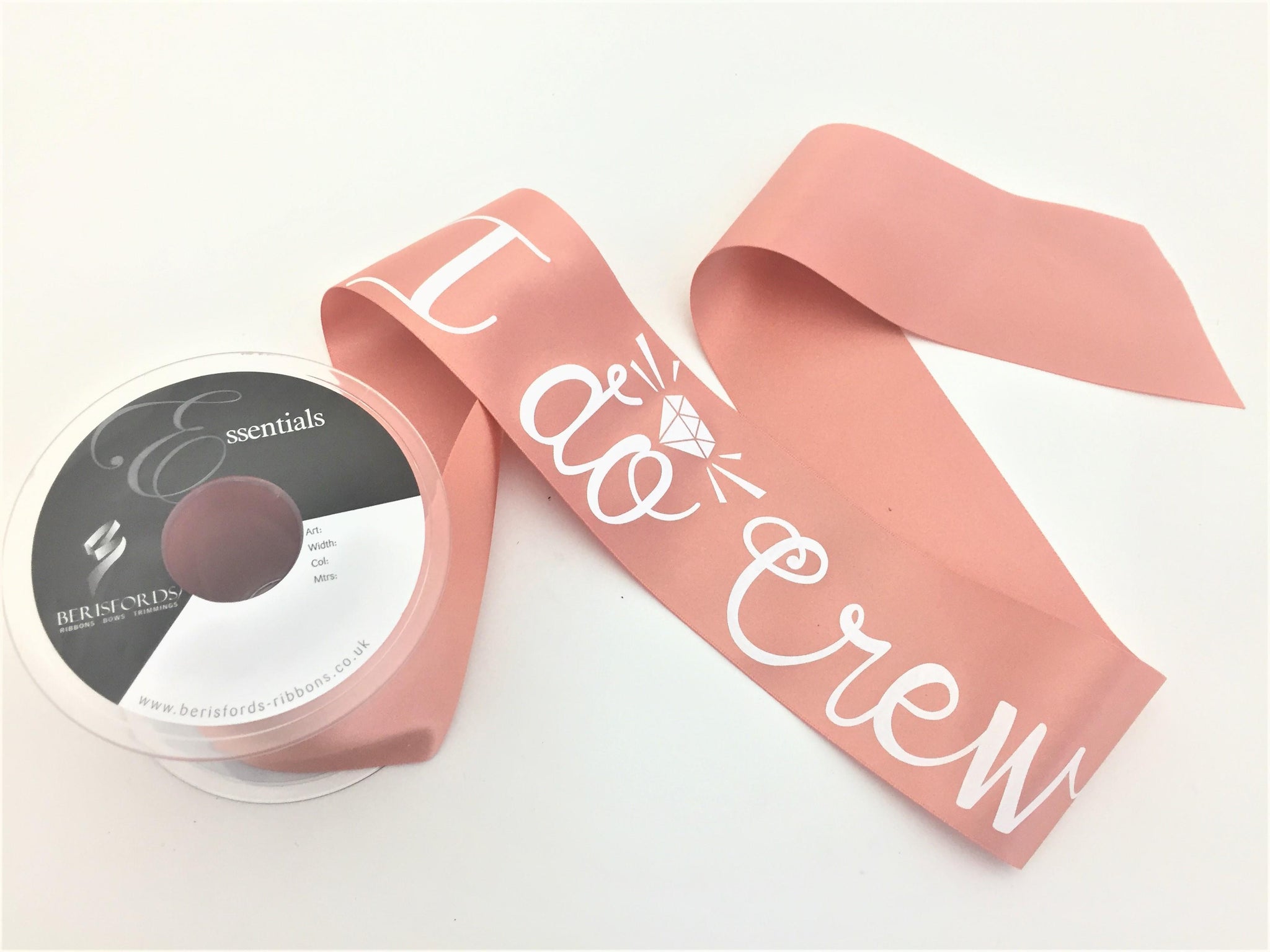 blush pink satin ribbon