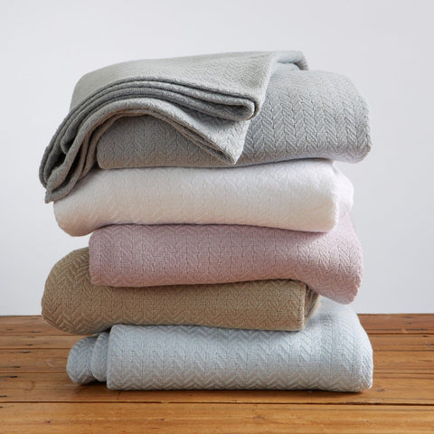 Aurelie Collection Ringspun Cotton Blanket