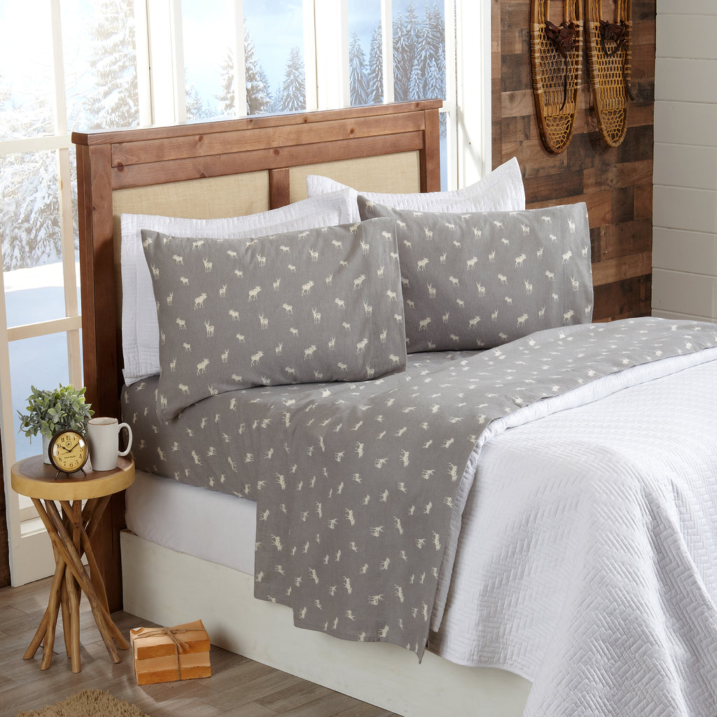 Cozy Flannel Sheet Set Lakeview Collection