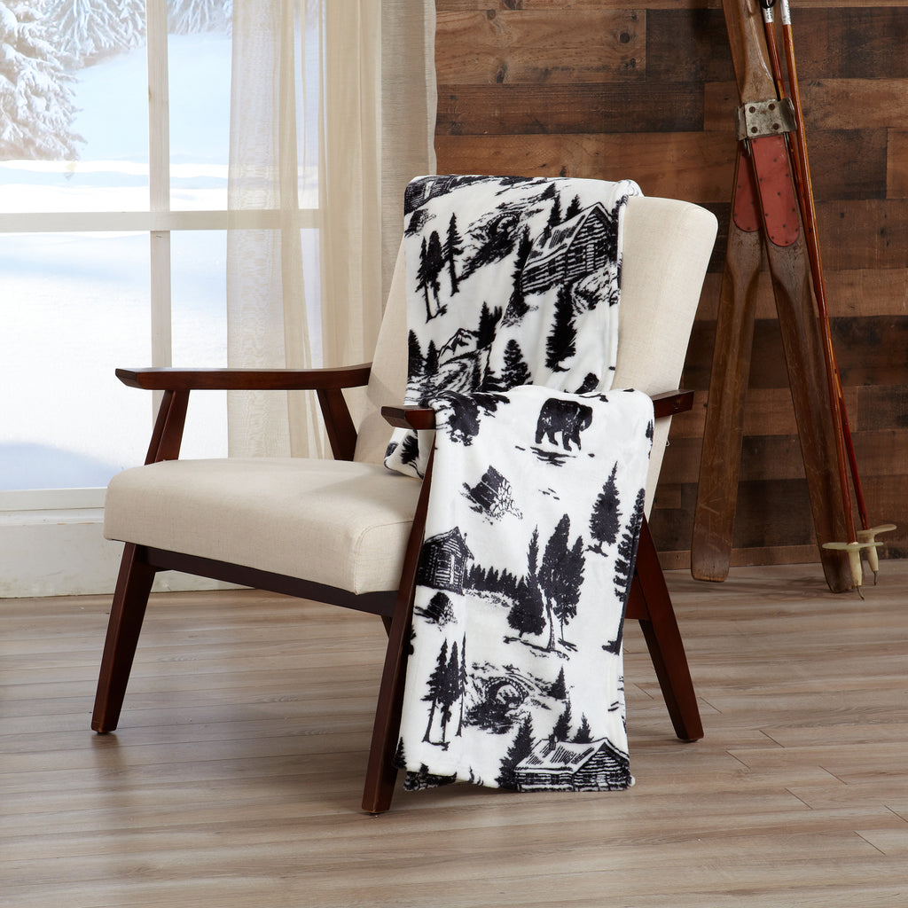 elk lodge throw blanket