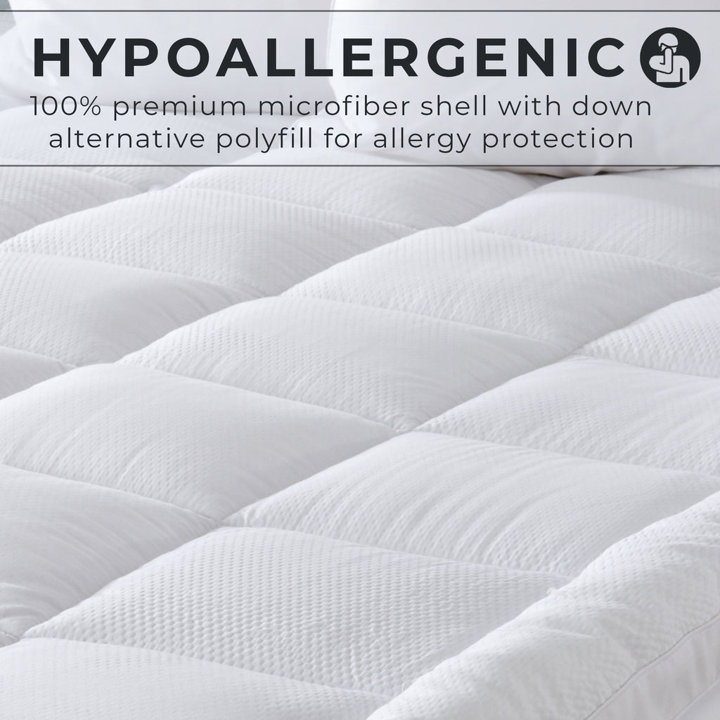 Hypo-Allergenic Mattress Topper Fiber Bed