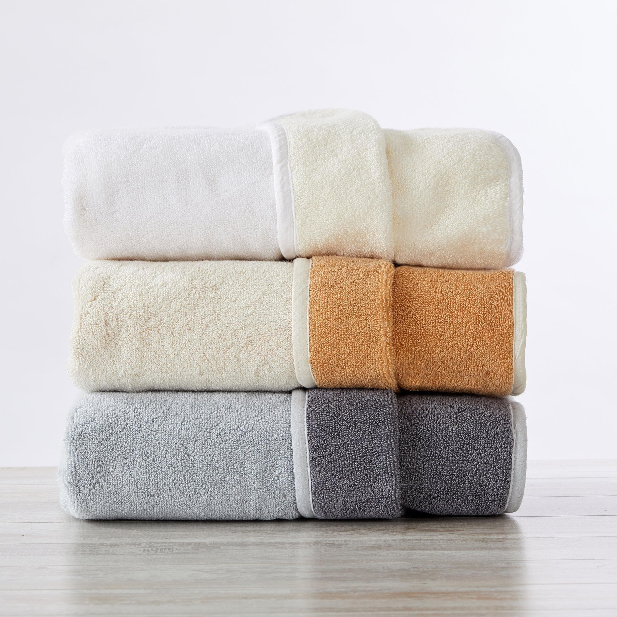 two tone bath towels