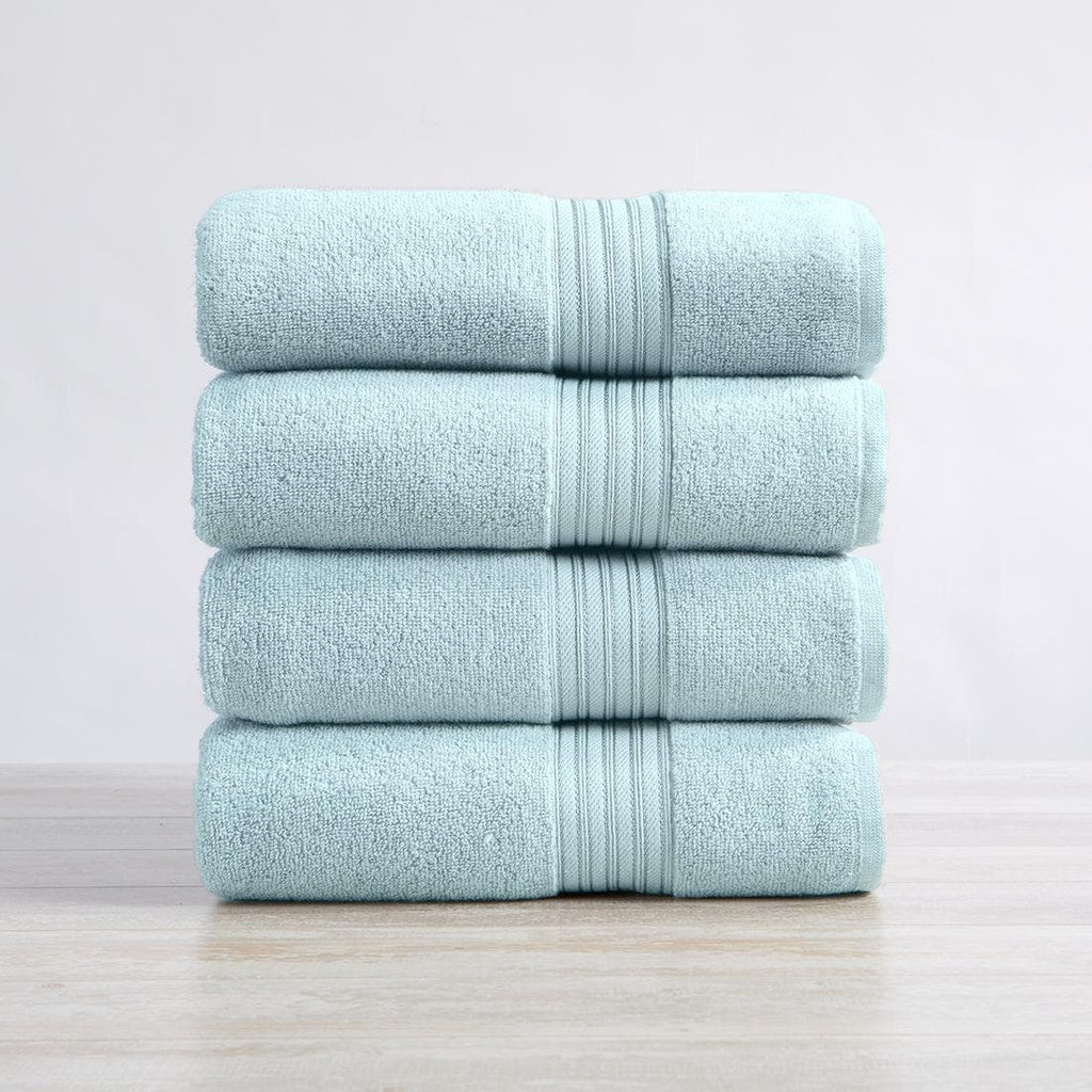 The Clean Store 100% Cotton Blue Diamond Bath Towels - (4 Pack)