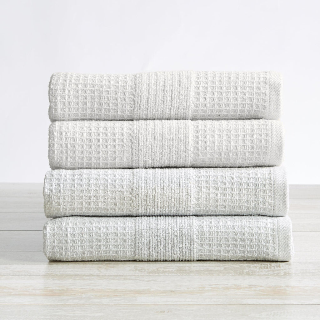 2 Pack Waffle Weave Bath Towels - Soleia Collection – Great Bay Home