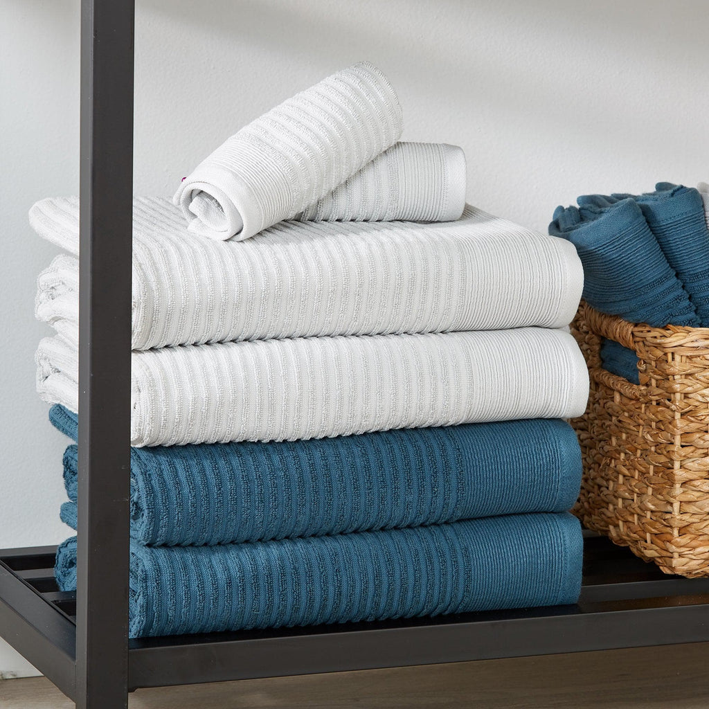 100% Cotton Ribbed Bath Towel | Rori Collection by Great Bay Home
