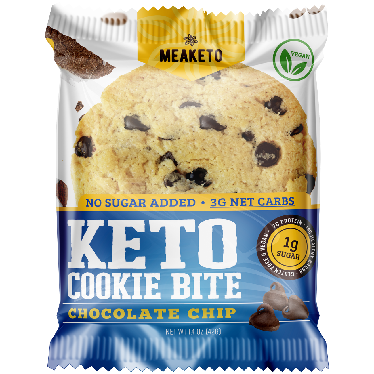 Chocolate Chip Keto Cookie Box Of 10 Mpb Snacks