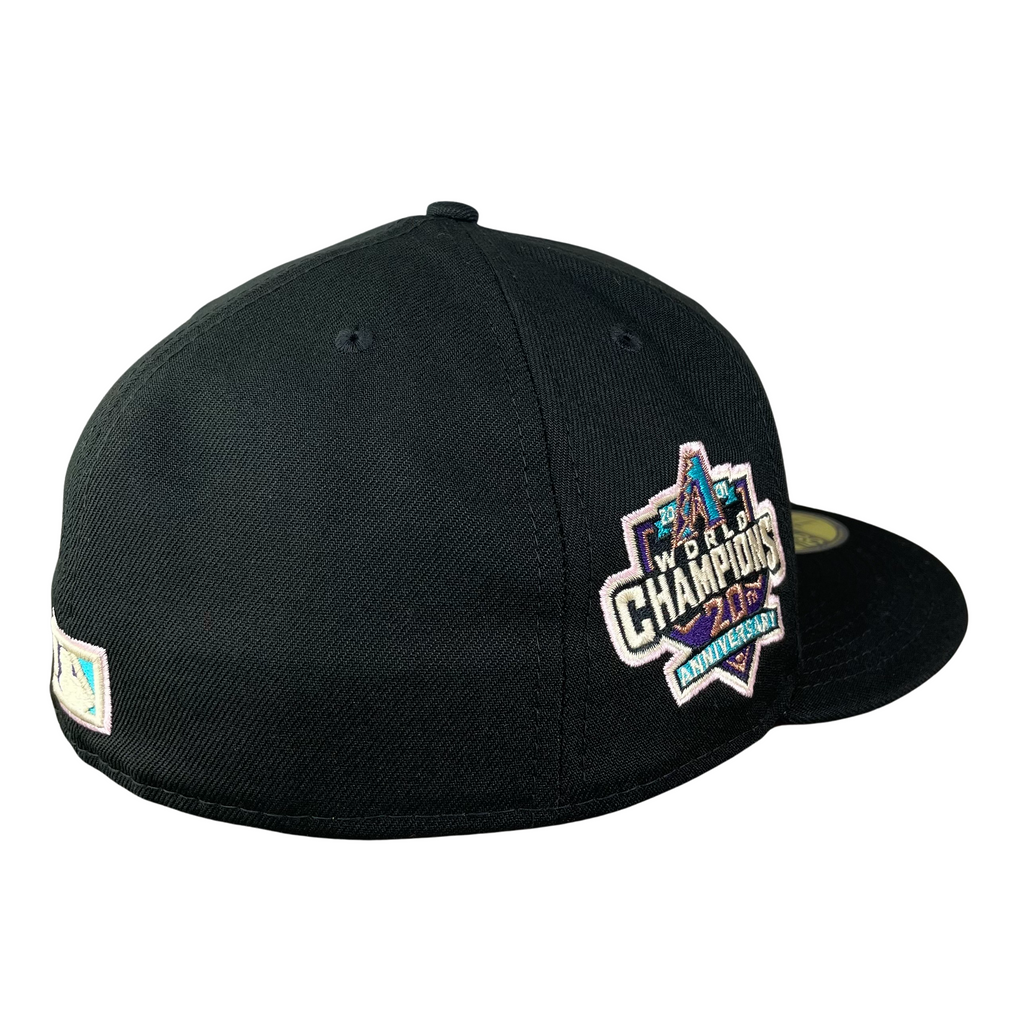 Arizona Diamondbacks Black with Pink UV and Sweatband 2001 World ...