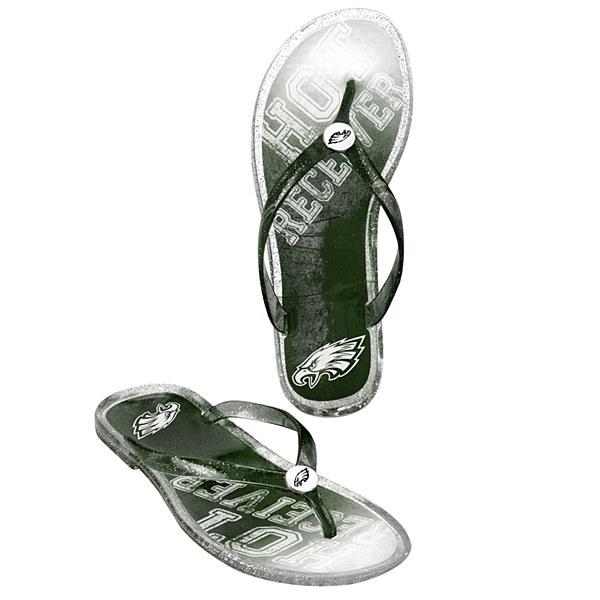 eagles flip flops