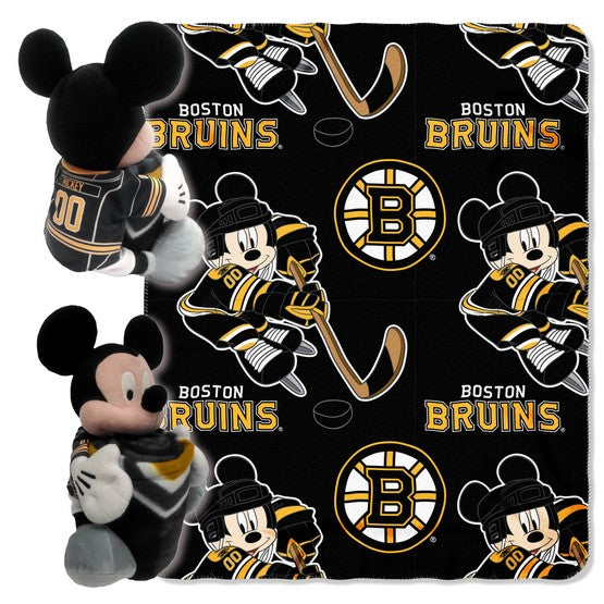 Boston Bruins Mickey Hugger W/ Throw