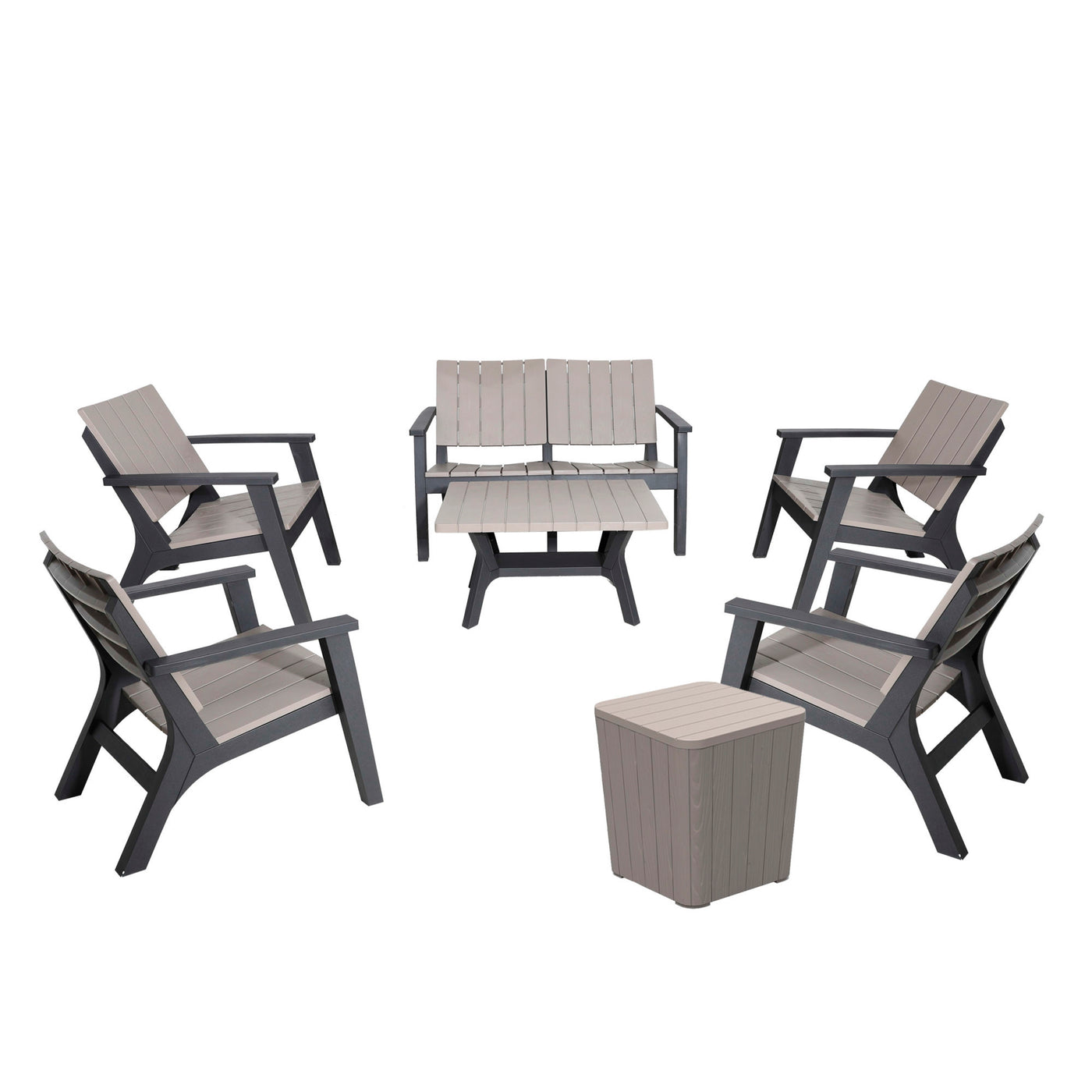 Enzo 7 Piece Patio Sofa Seating Set —