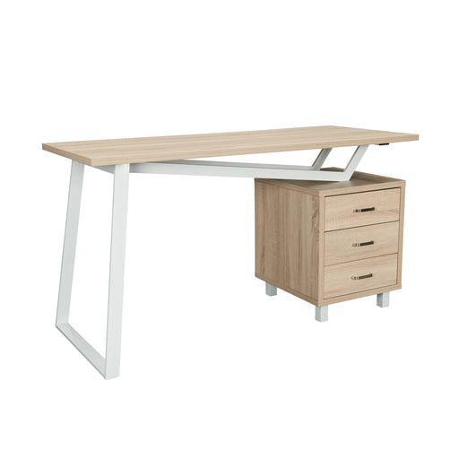 Techni Mobili Modern Office Desk with Storage - Grey - 20083747