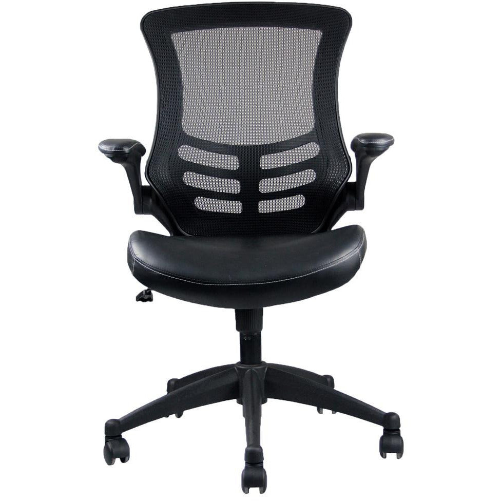 Techni Mobili Stylish Mid-Back Mesh Office Chair With Adjustable Arms ...