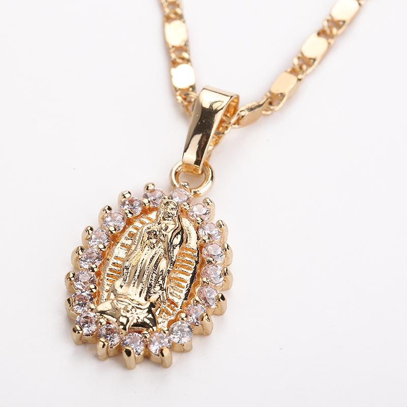 blessed mother mary necklace