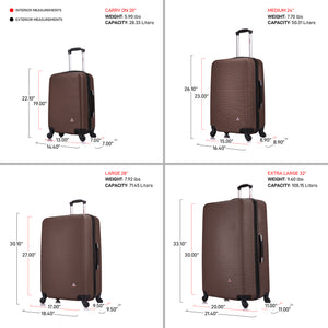 4 Luggage 20''/24''/28''/32'' – InUSA Luggage