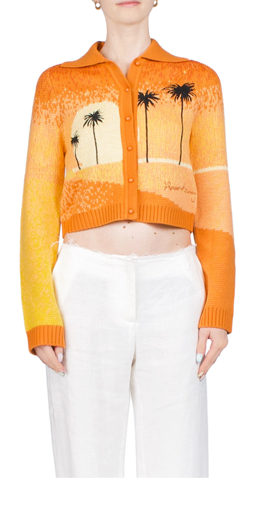 HOUSE OF SUNNY GOLDEN HOUR TRIPPER CARDIGAN