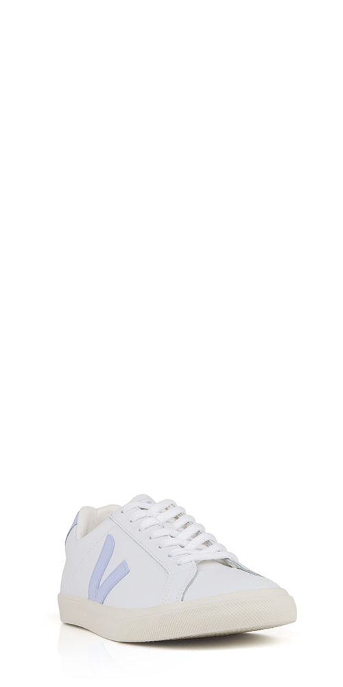 Shop Veja Esplar Leather Sneakers White Swan