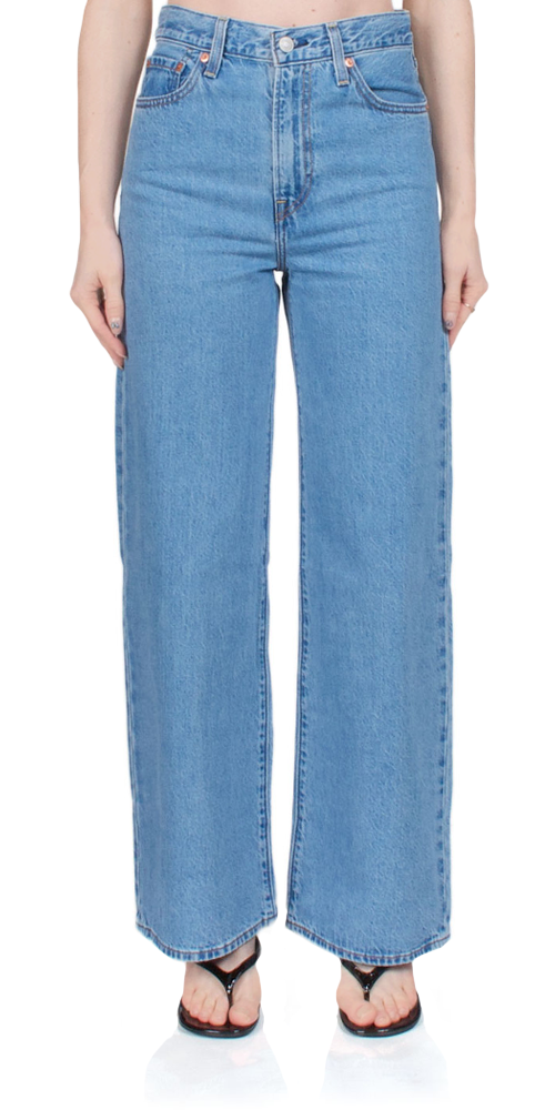 Shop Levi's Ribcage Wide Leg Jeans Splash Zone