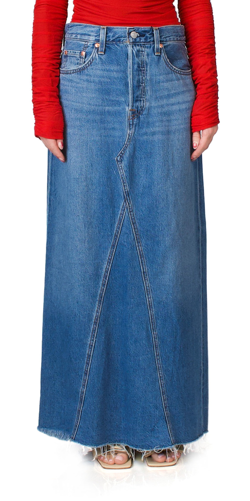 Levi's Iconic Long Denim Skirt | Maison Rogue