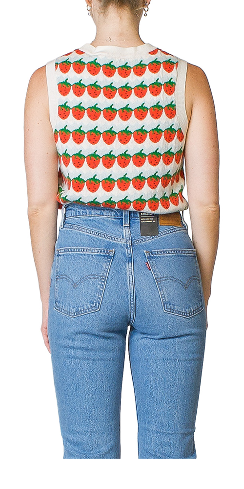 Sweetie Sweater Vest Strawberries