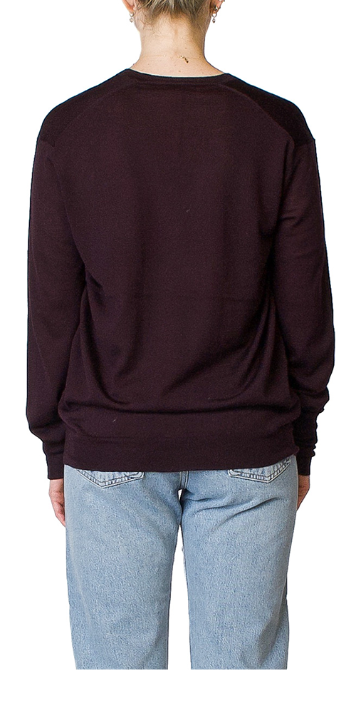 Perfect V-Neck Sweater Dark Purple