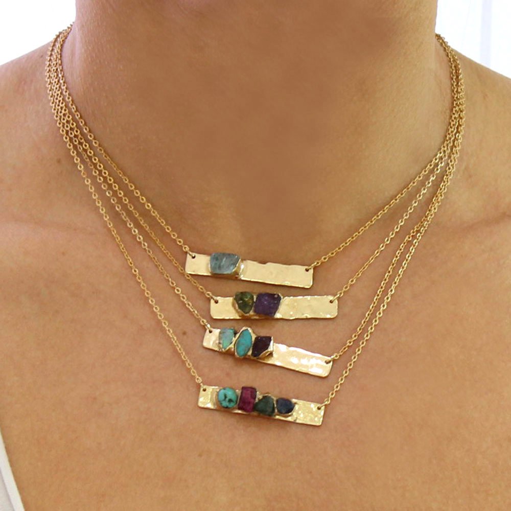 gold birthstone necklace for mom