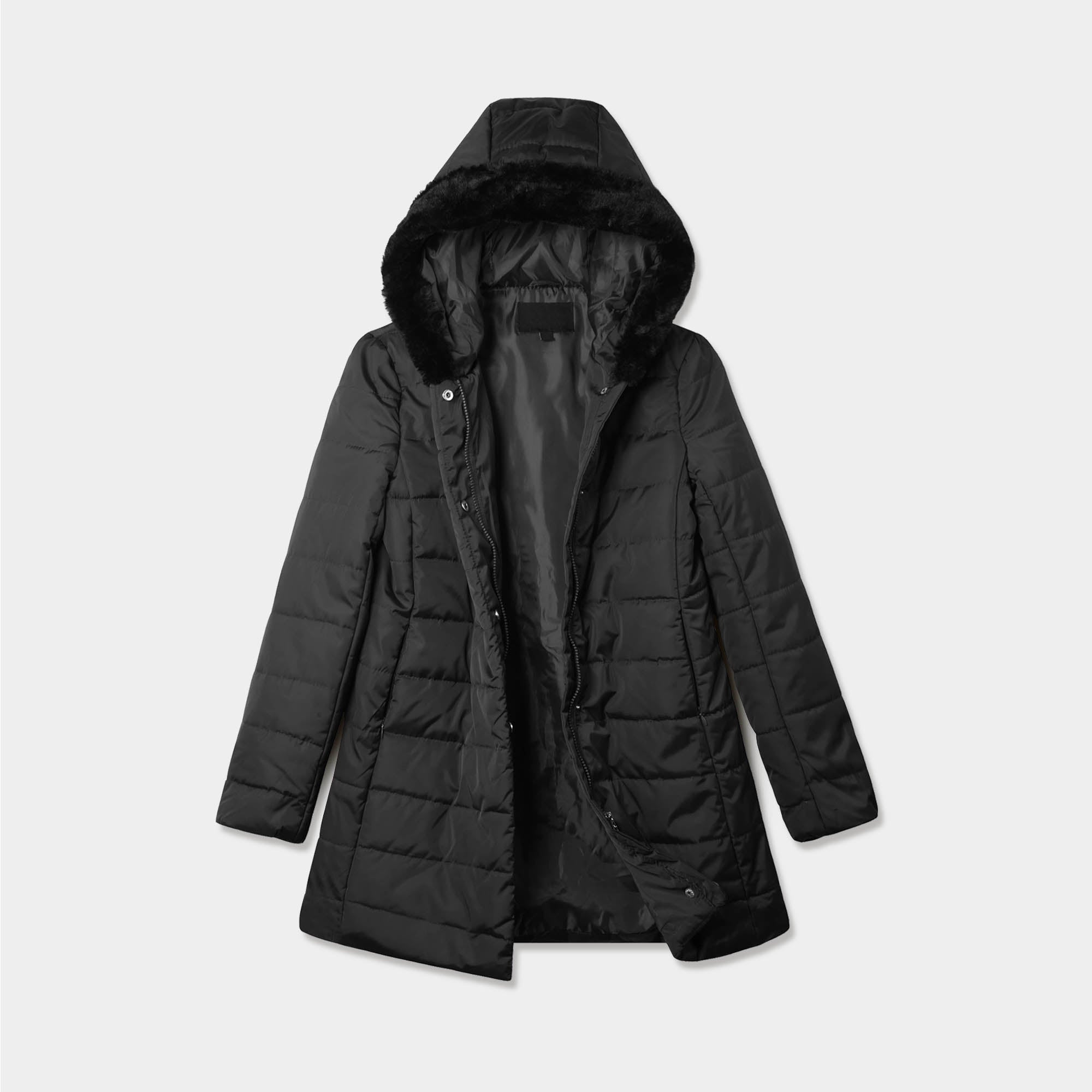 ZJHANHGKK hooded puffer jacket women long black coat women womens cardigan  plaid corduroy patch jacket suit jacket for women cheap stuff under 50