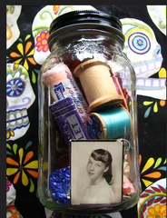 Small altar in a jar. Sacred space for uncertain times. Self Ceremony. Balance.