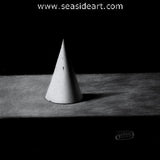 Last of the Coneheads is an original charcoal painting by  Debra Keirce.