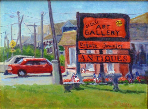Seaside Art Gallery, painting by Suzanne Morris