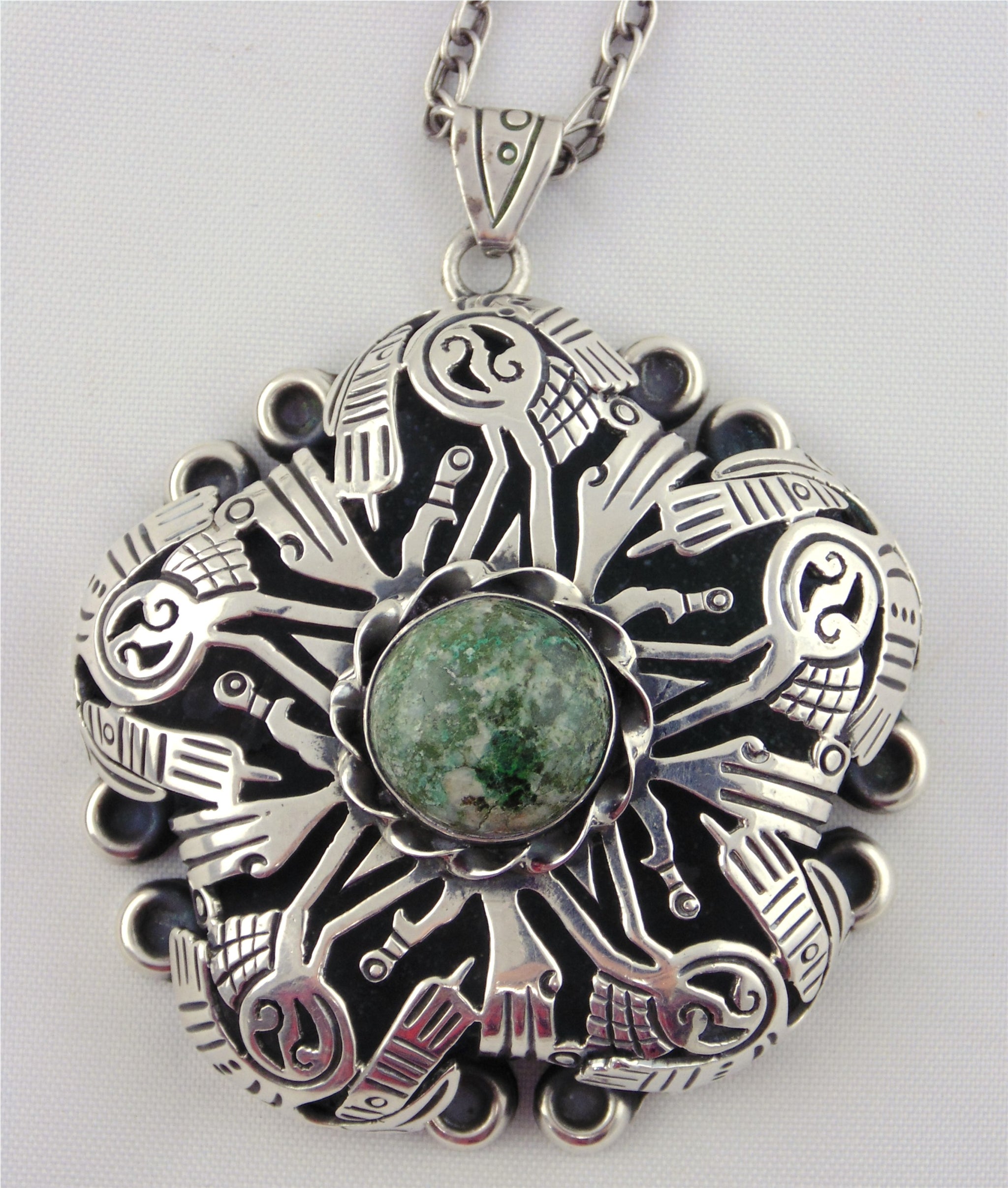 Vintage Mexican Sterling Silver Necklace - Seaside Art Gallery