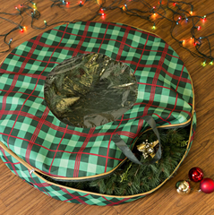 holiday wreath storage bag