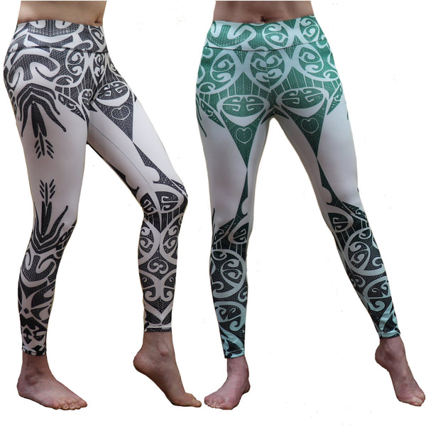 Malosi Samoan - Maori Fusion Tattoo Inspired Long Yoga Pants / Legging ...