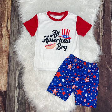 All American Boy Tee and Short Set