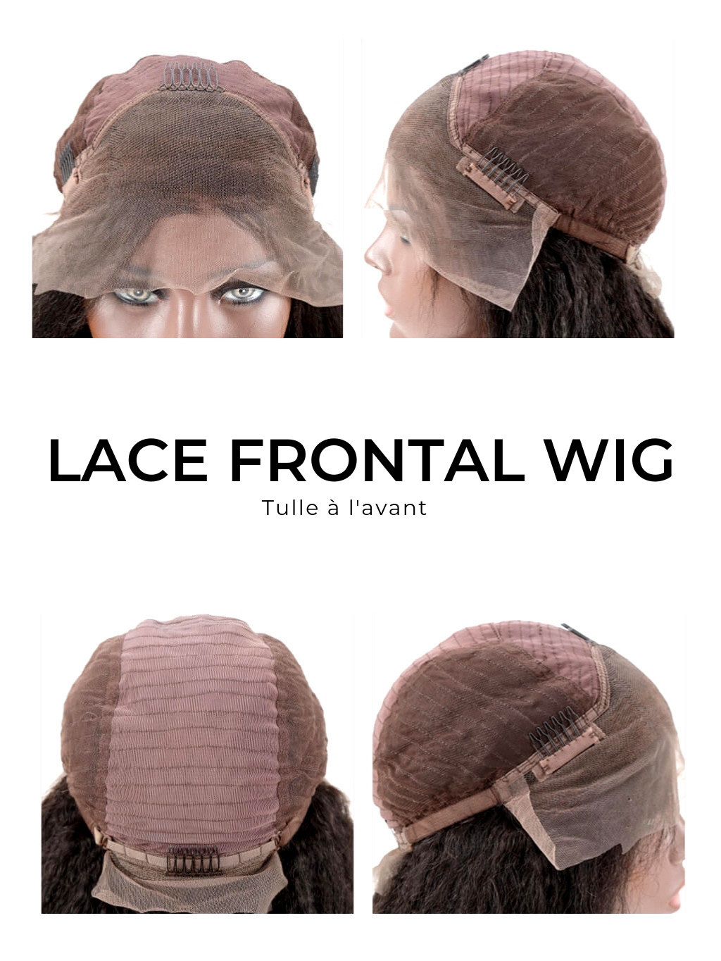 perruque lace front afro