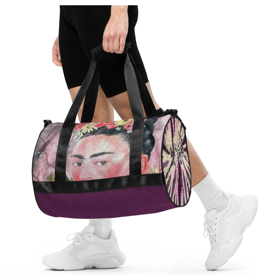 SunHeart Frida Kahlo Creativity Luggage, Gym Bag, Weekender Bag -  sunheartbohoclothing