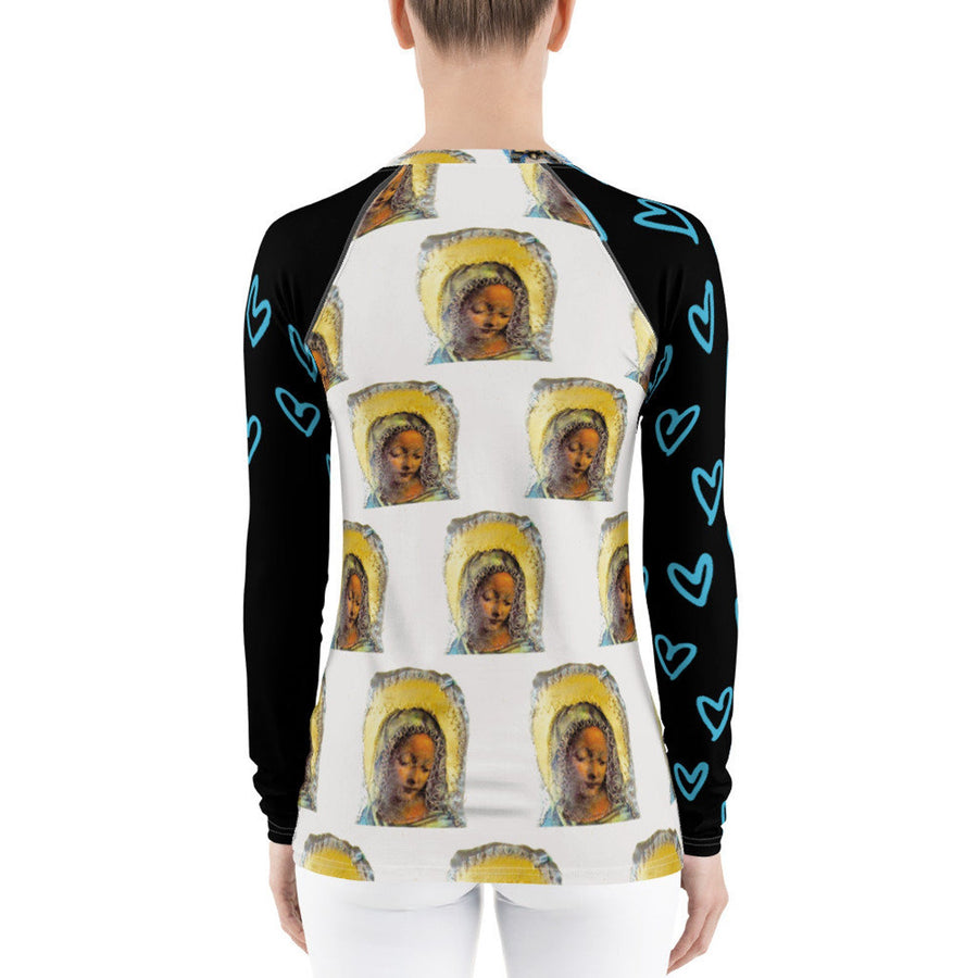 SunHeart Frida Kahlo Collage Folk Art Sports Rashguard Smalll-3X Size -  sunheartbohoclothing