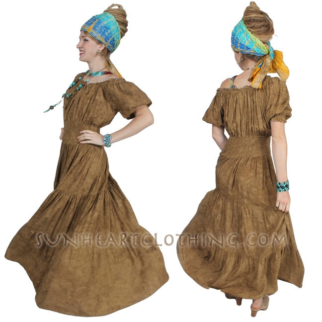 boho peasant dress