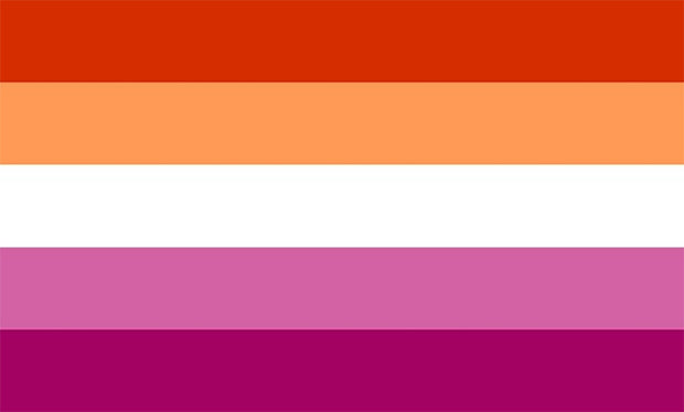 lesbian flag purple