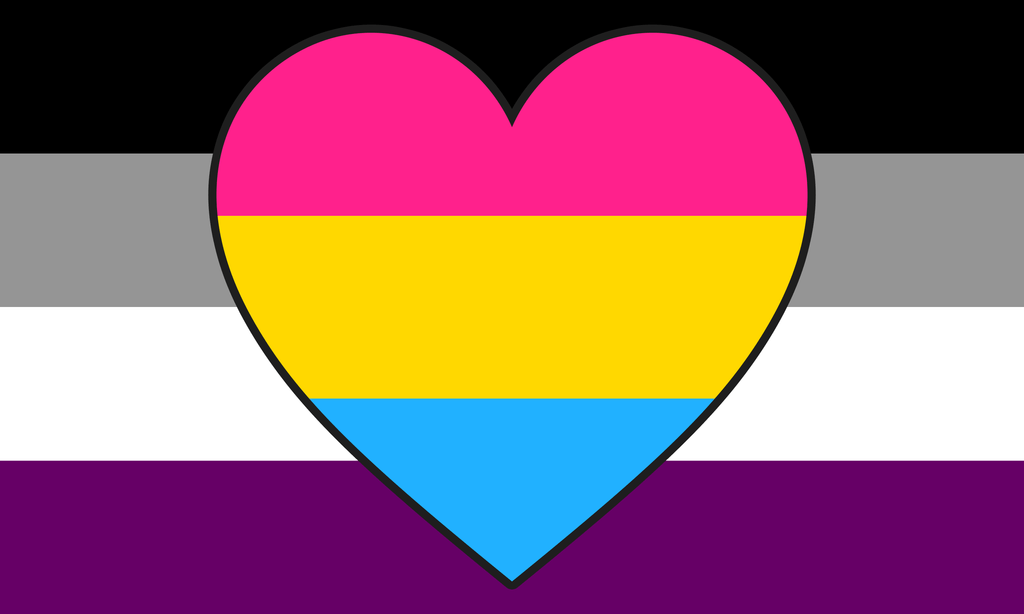 Asexual Panromantic Flag Pride Nation 