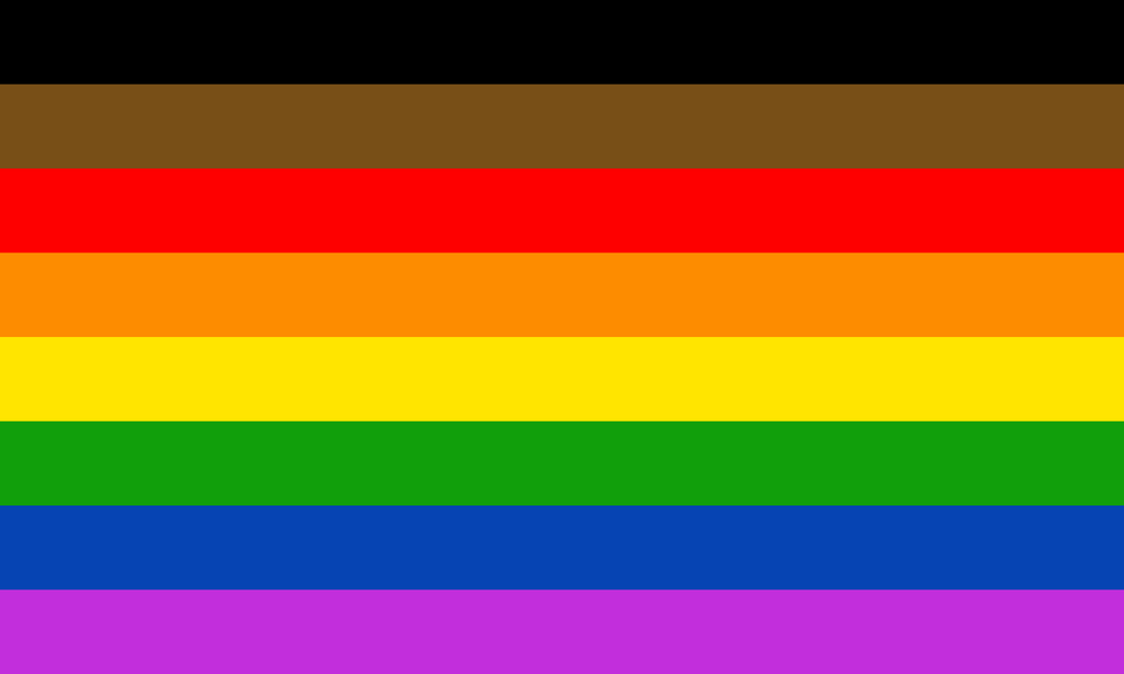 radial gay pride flags