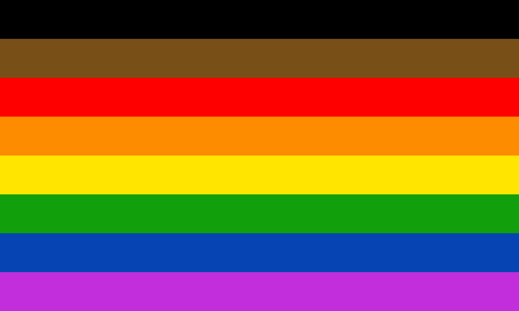 how many colors in the gay pride flag