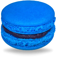 Blue macarons