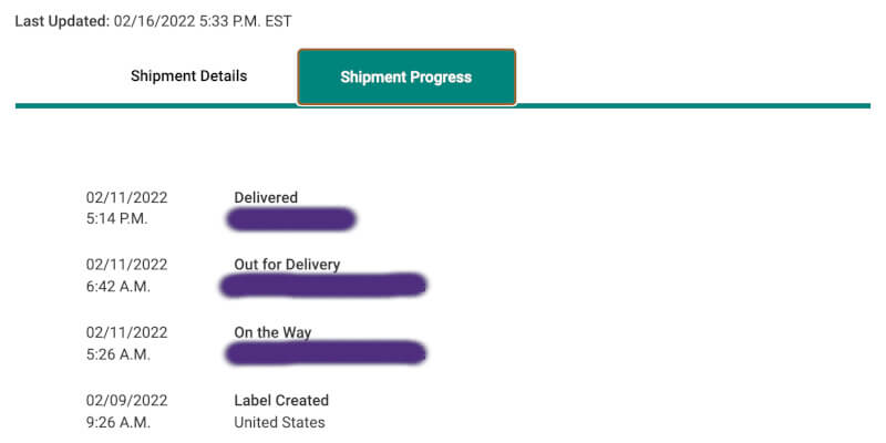 Woops delivery date
