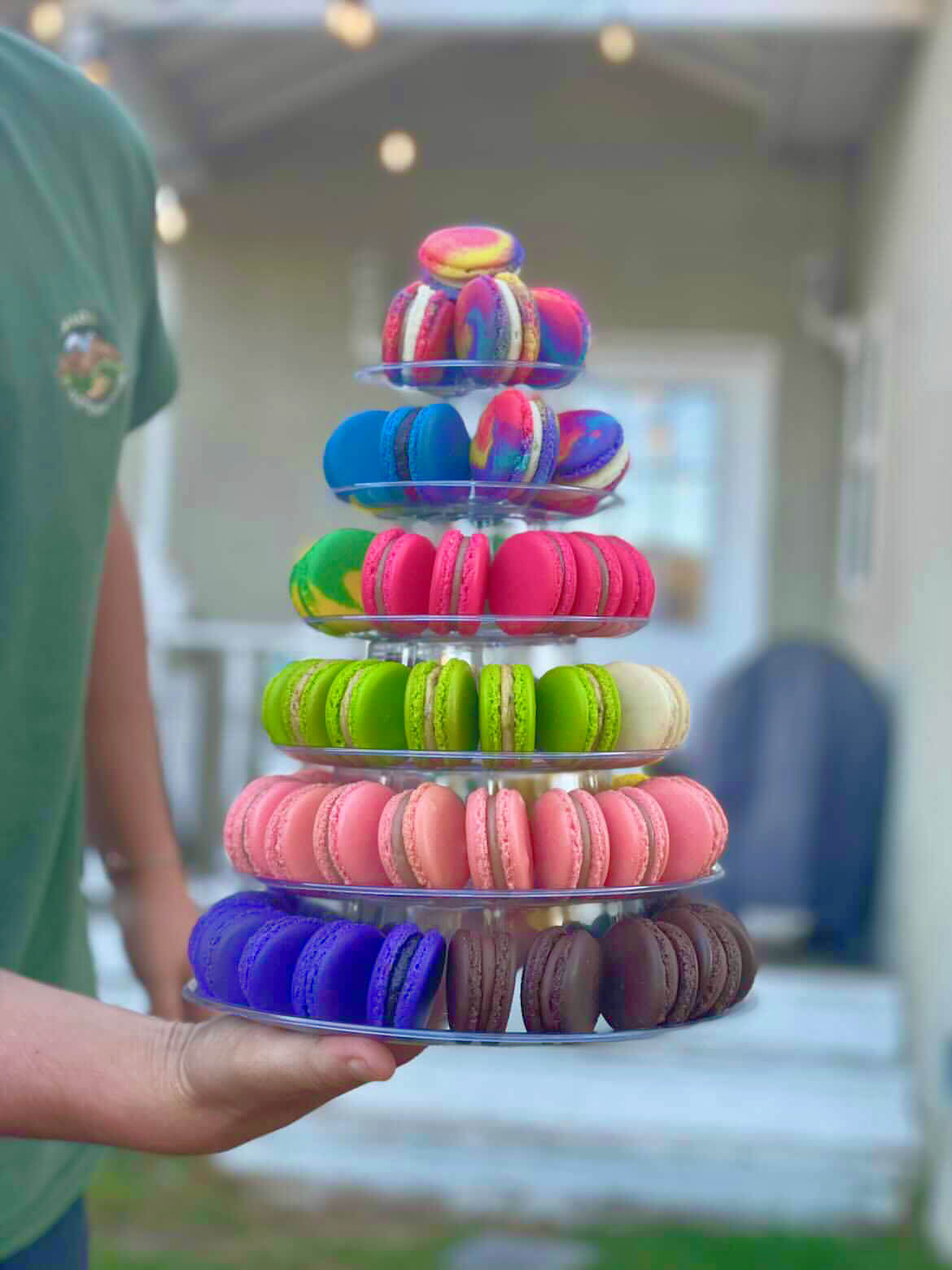 Macaron Tower Wedding Cake