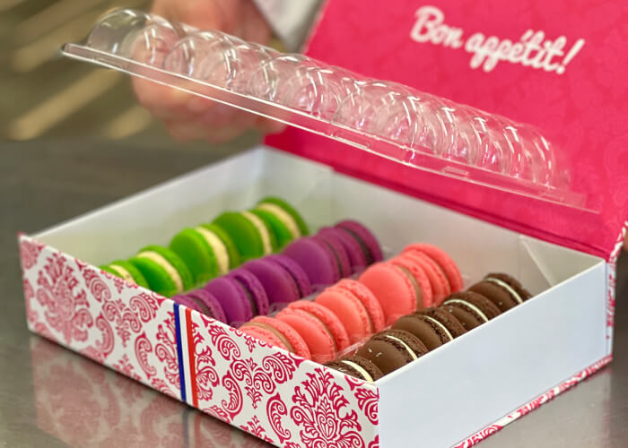 Macaron gift box packaging