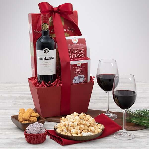 Red Wine Gift Basket