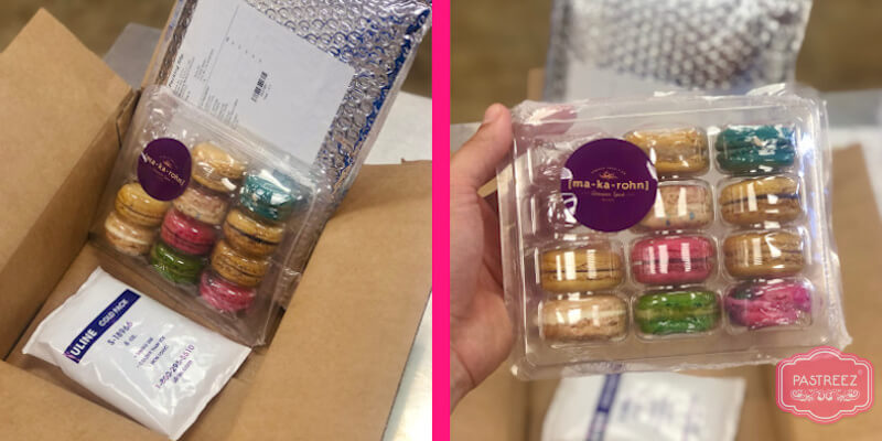 macarons from makarohn unboxing