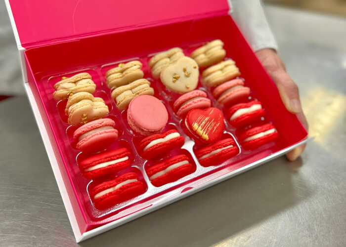 Valentines day macarons for dads