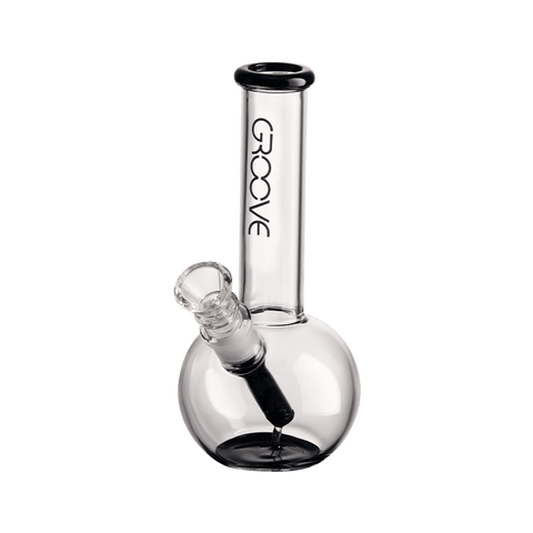 Groove Glass round base small mini bong